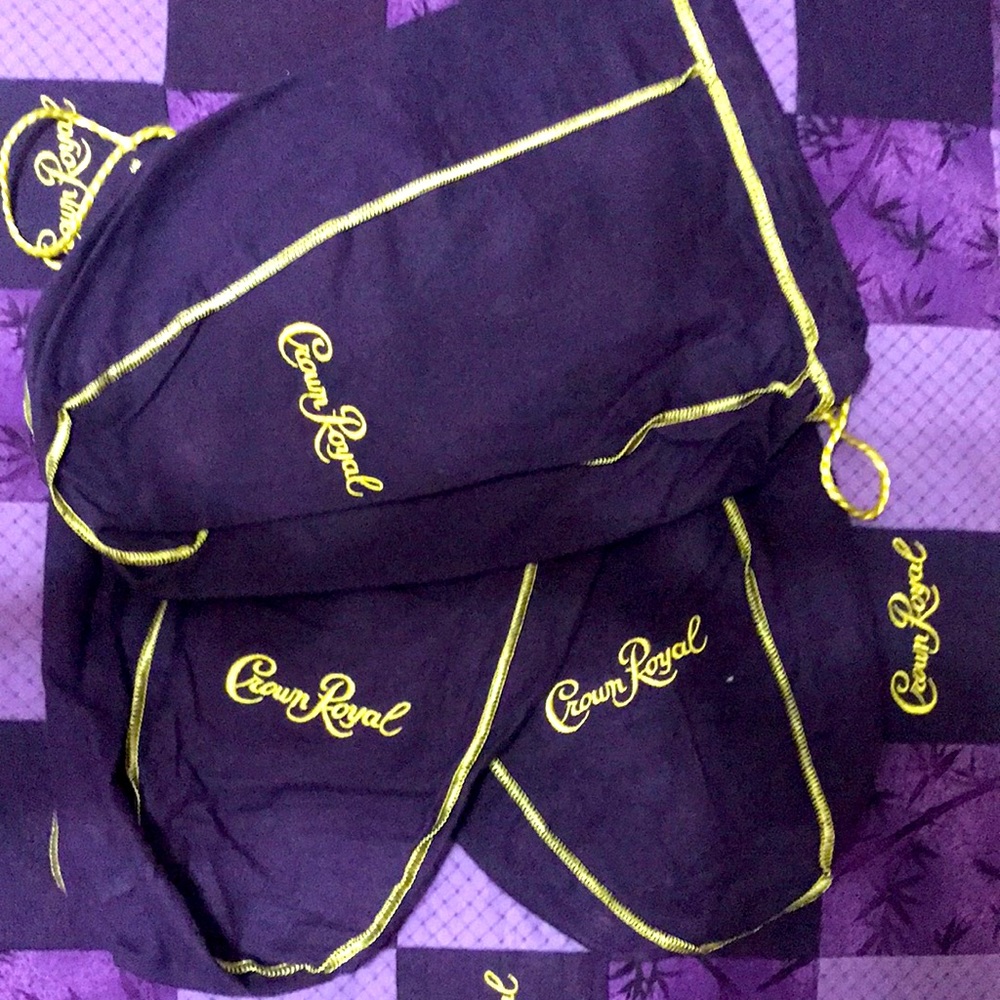 Crown Royal bags. 1.75 liter size. Sold in lots of 10.